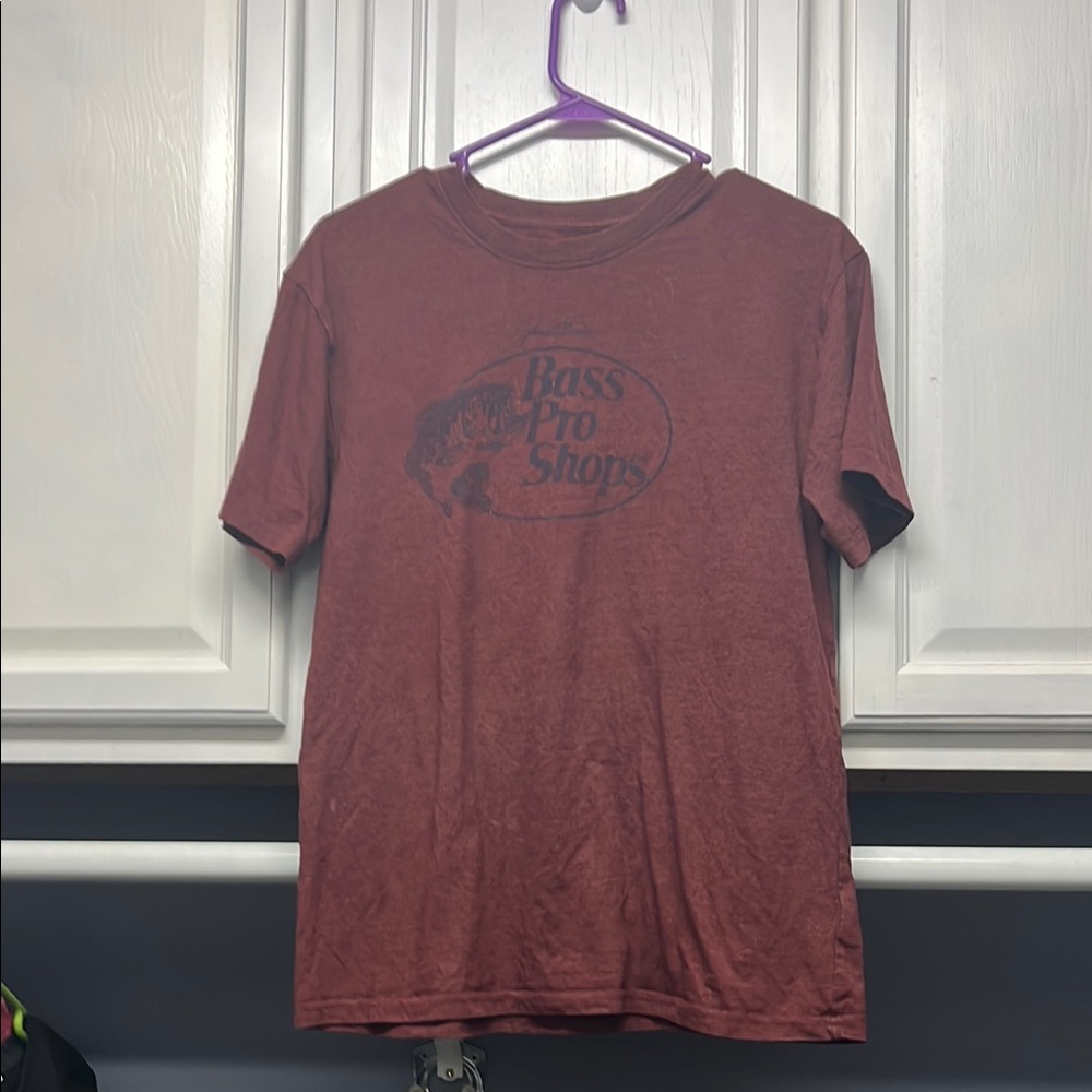 Bass Pro Shops Men's Maroon Short Sleeve Tee